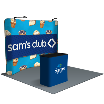 Trade Show Tension Fabric Displays - Custom Printed Stretch Fabric Backdrop