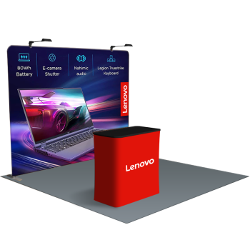 Straight Tension Fabric Stand – Custom Printed Fabric Display for Trade Shows & Events