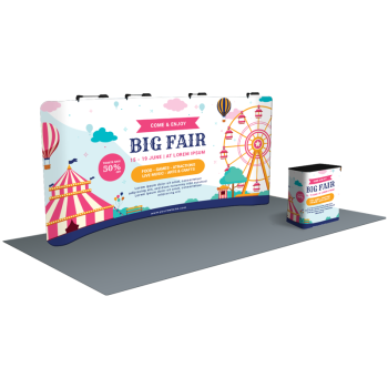 Stretch Fabric Trade Show Displays - Custom Printed Fabric Wall Display for Events & Exhibits